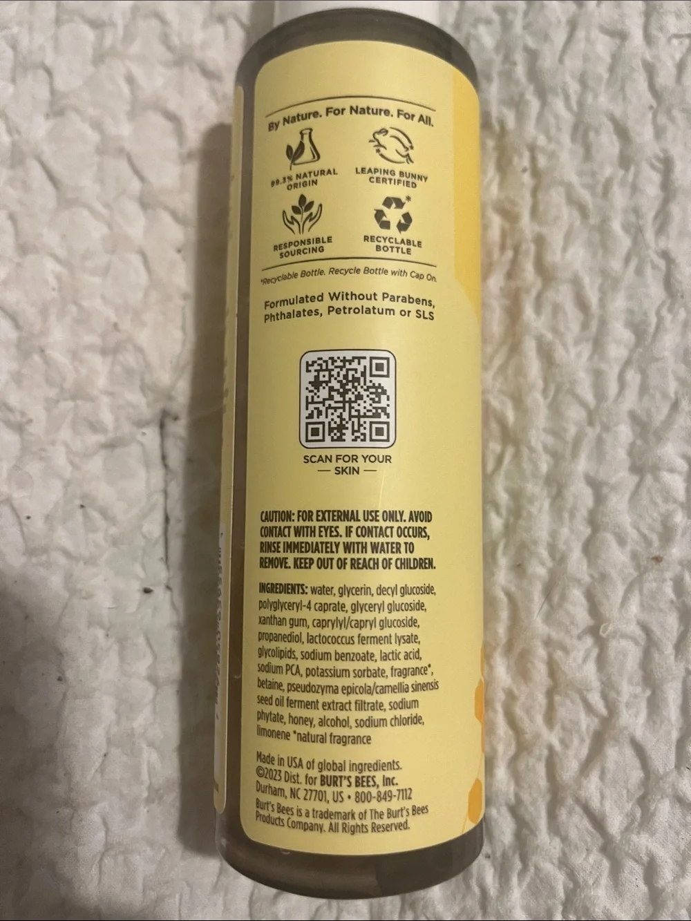 NWT Burt’s Bees Fermented Honey Gel Cleanser